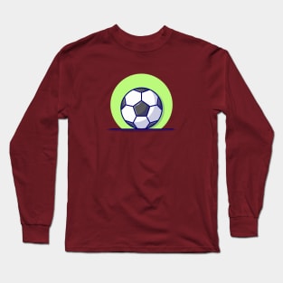 Soccer Ball With whistle Cartoon Vector Icon Illustratio Long Sleeve T-Shirt